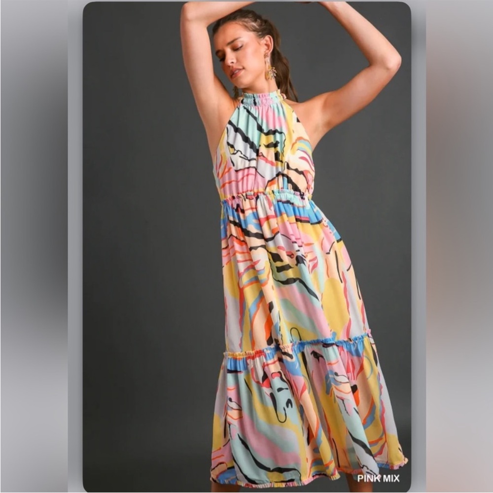 Umgee Find The Fun Midi Dress